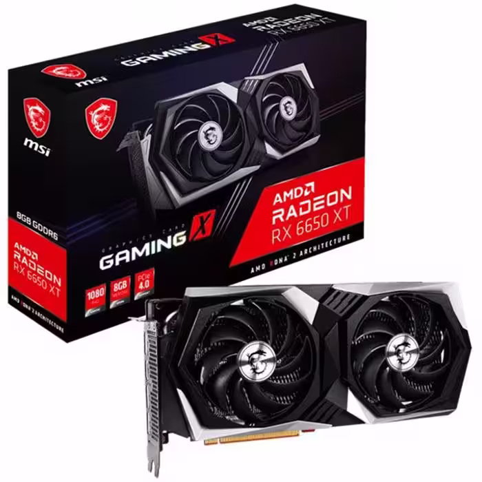 کارت گرافیک ام اس آی مدل حافظه 8 گیگابایت MSI RX 6650 XT GAMING X 8G