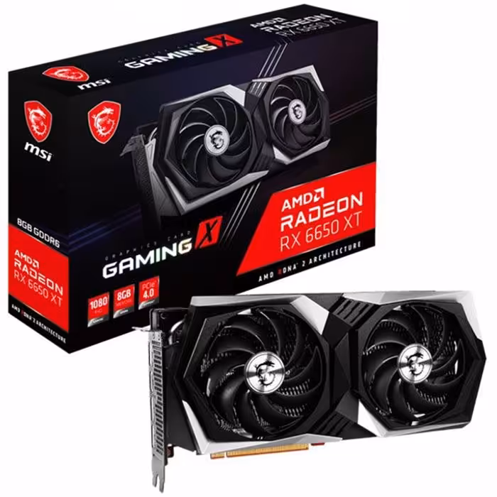 کارت گرافیک ام اس آی مدل حافظه 8 گیگابایت MSI RX 6650 XT GAMING X 8G