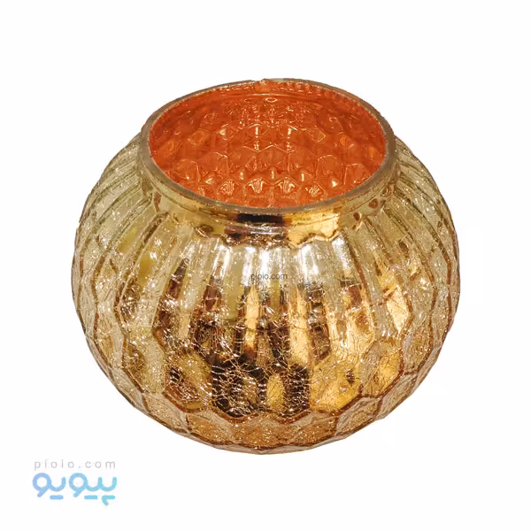 گلدان توپی اطلسی شیشه ای