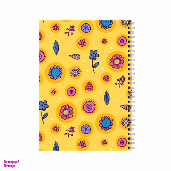 دفتر مشق 50 برگ بامبیلیپ طرح پترن گل گلی کد 2819996