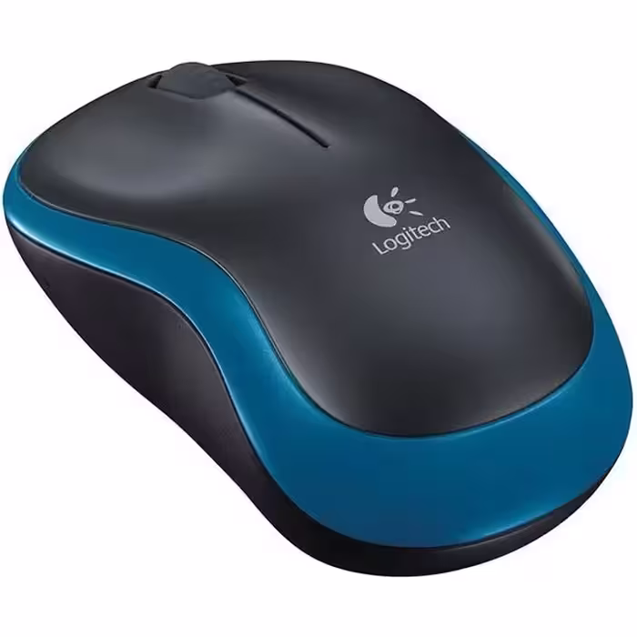 ماوس لاجیتک مدل M185 بی سیم اپتیکال آبی