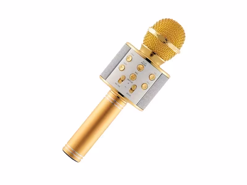 میکروفون   اسپیکر 858 طلایی