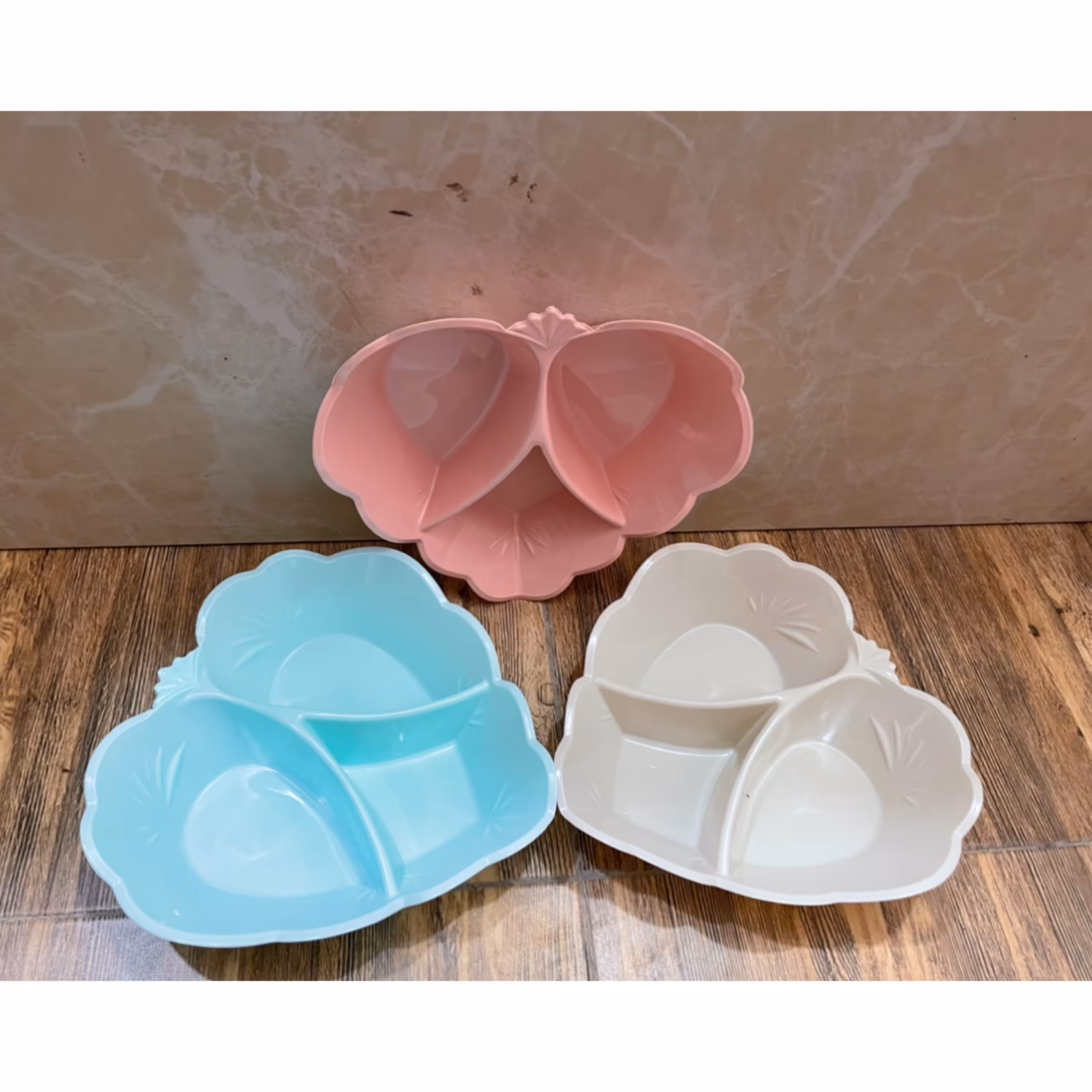 اردو خوری سه خانه پلاستیکی