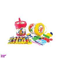 خمیربازی سطلی 15 رنگ پلمپ دار آریا (arya)