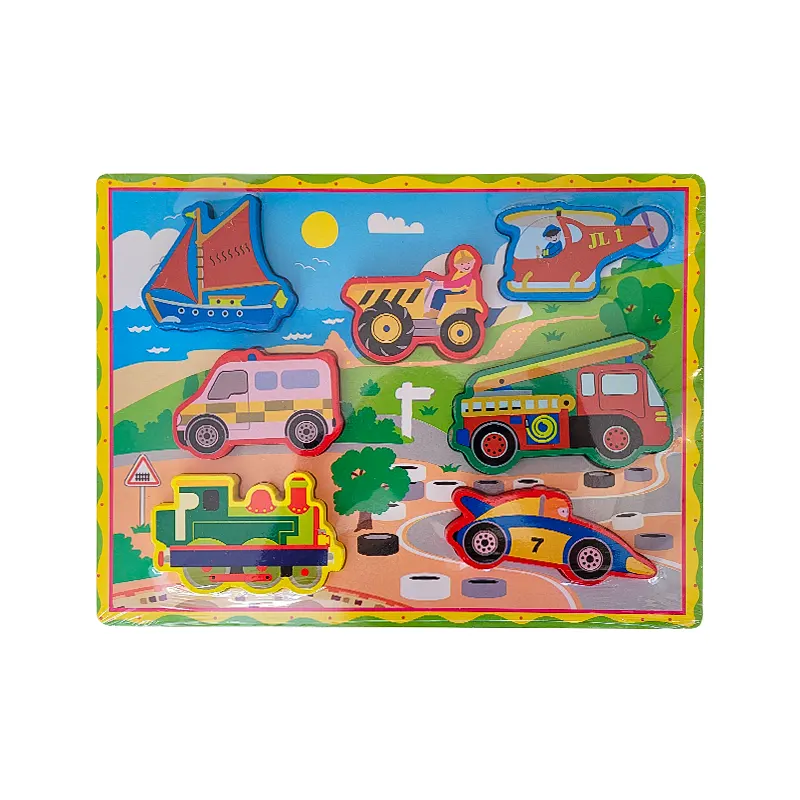 پازل چوبی جاگذاری وسایل نقلیه کد P/3588/G