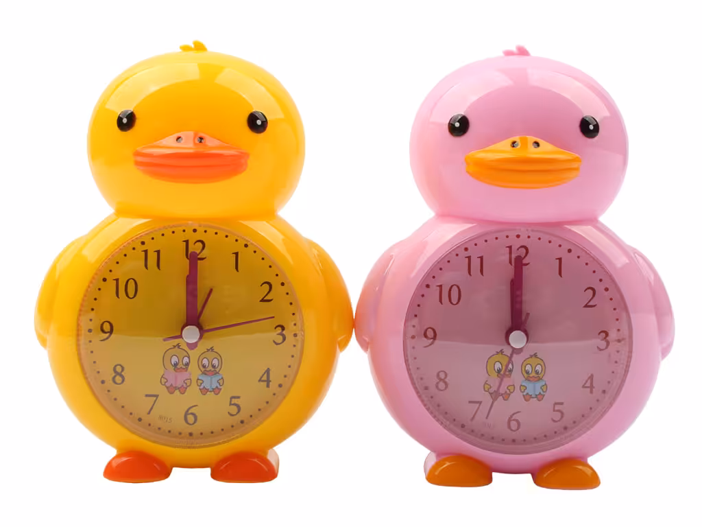 ساعت رومیزی زنگ دار بچگانه جوجه اردک