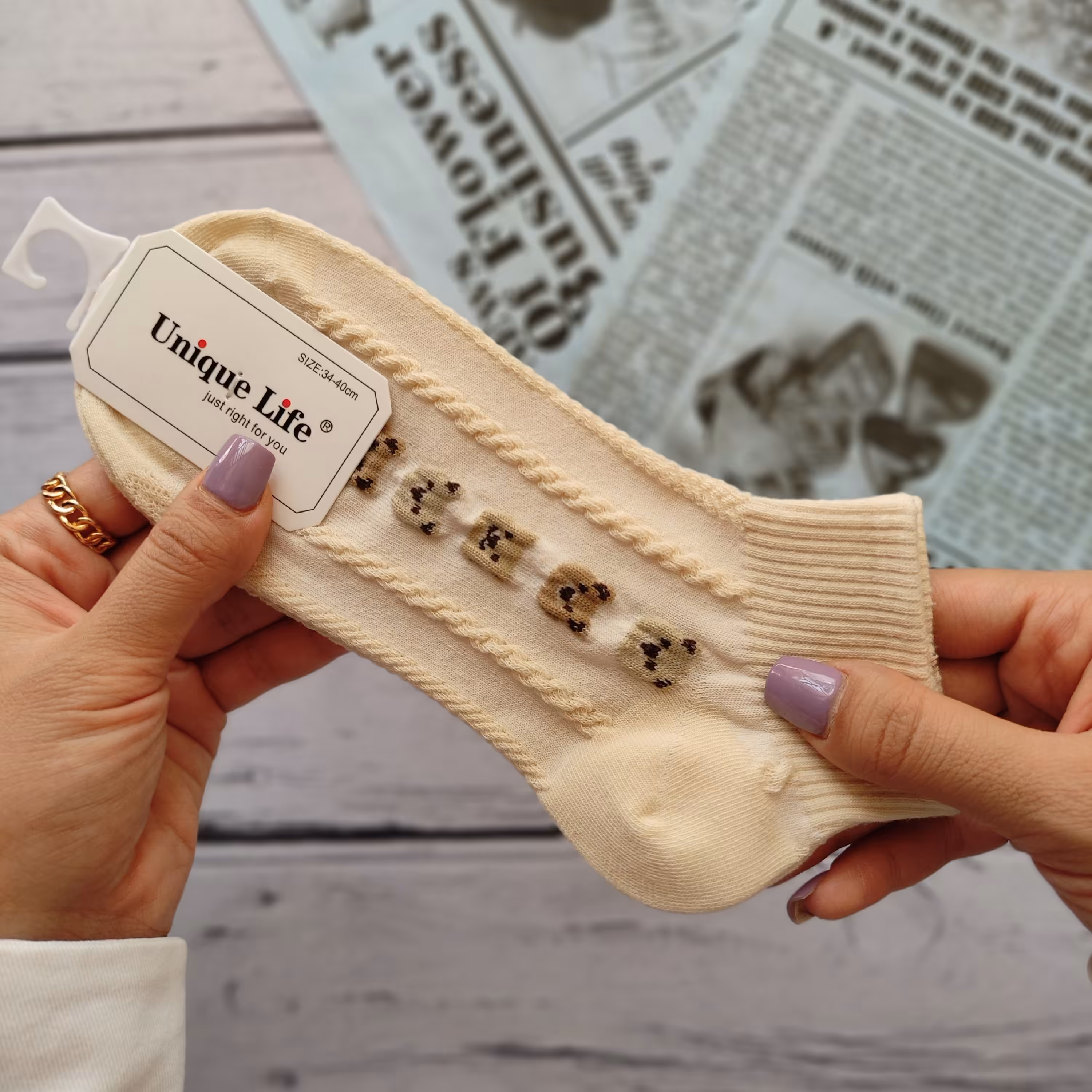 جوراب فانتزی تدی (پس کرایه)