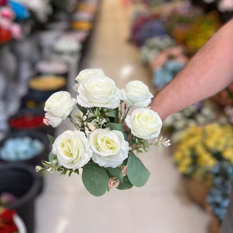 بوته گل مصنوعی (باکارای7شاخه)