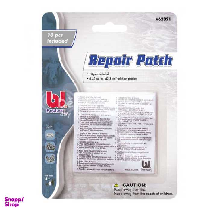 چسب تعمیر بست وی کد 62021 بسته 10 عددی