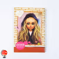 دفتر نقاشی 100 برگ سیمی طرح دختر جلد طلقی آونگ