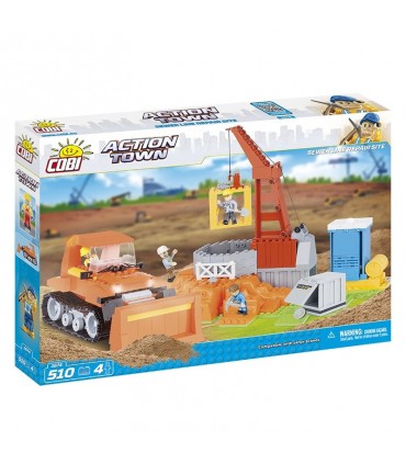اسباب بازی ساختنی مدل زندگی شهری- سایت تعمیر خط فاضلاب Cobi Action Town Sewer Line Repair Site