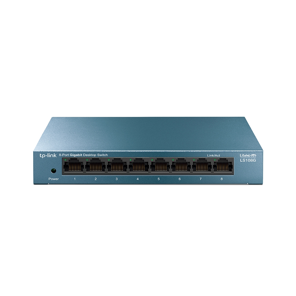 سوییچ شبکه 8 پورت گیگابیتی و دسکتاپ تی پی لینک مدل LS108G
