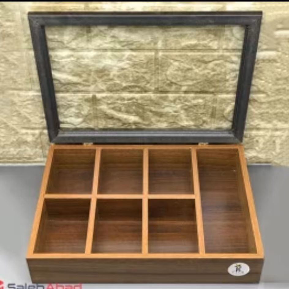 جعبه پذیرایی (تیبگ چوبی)7خانه‌الماس کیفیت عالی به همراه ارسال رایگان 