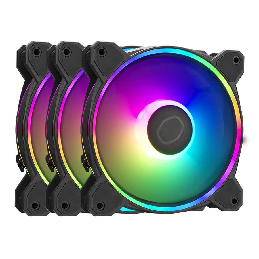 قیمت و خرید فن خنک کننده کیس کولرمستر مدل MASTERFAN MF120 HALO2 3-in-1 | یاس ارتباط