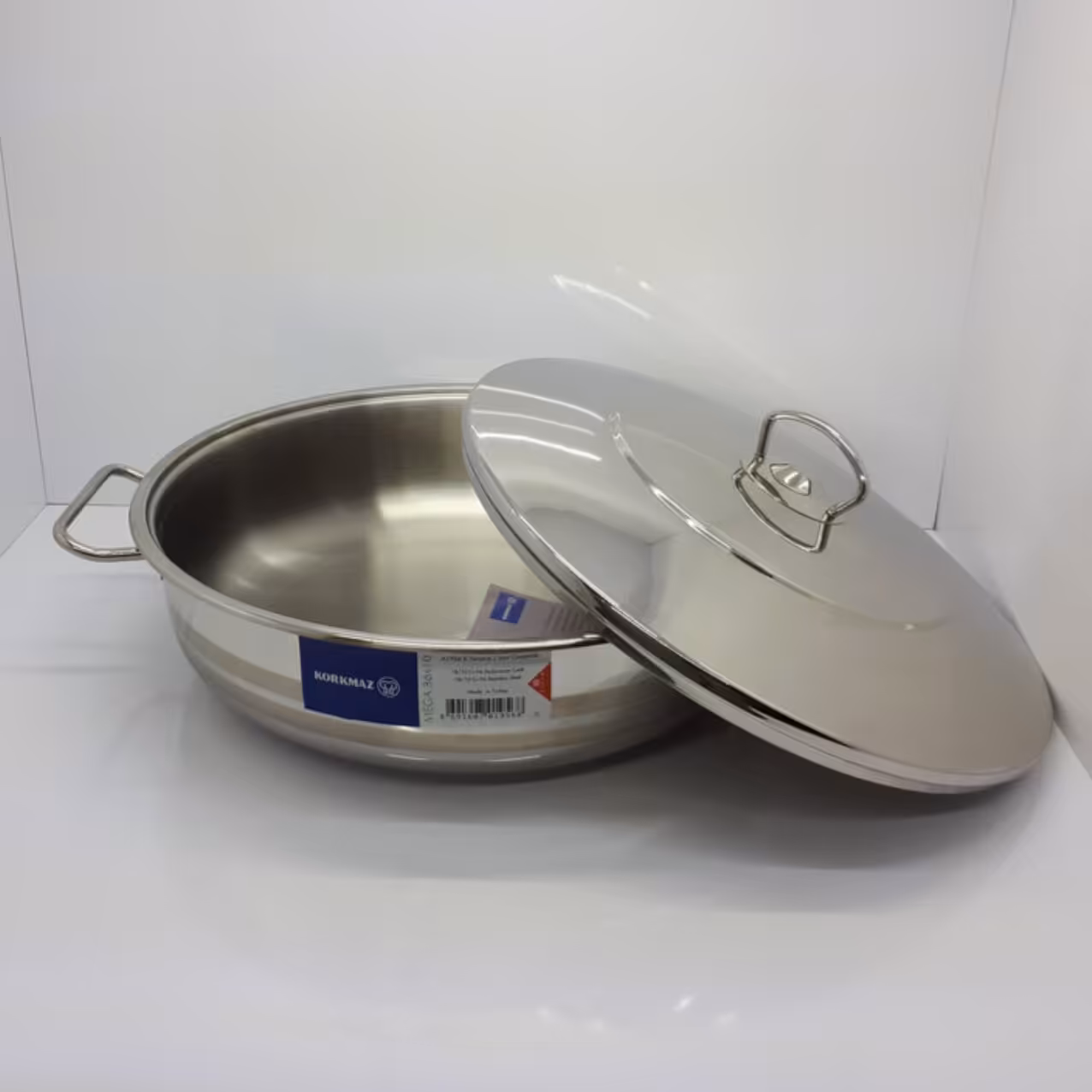 ماهیتابه استیل کرکماز ترکیه سایز 36 مدل مگا-تابه استیل