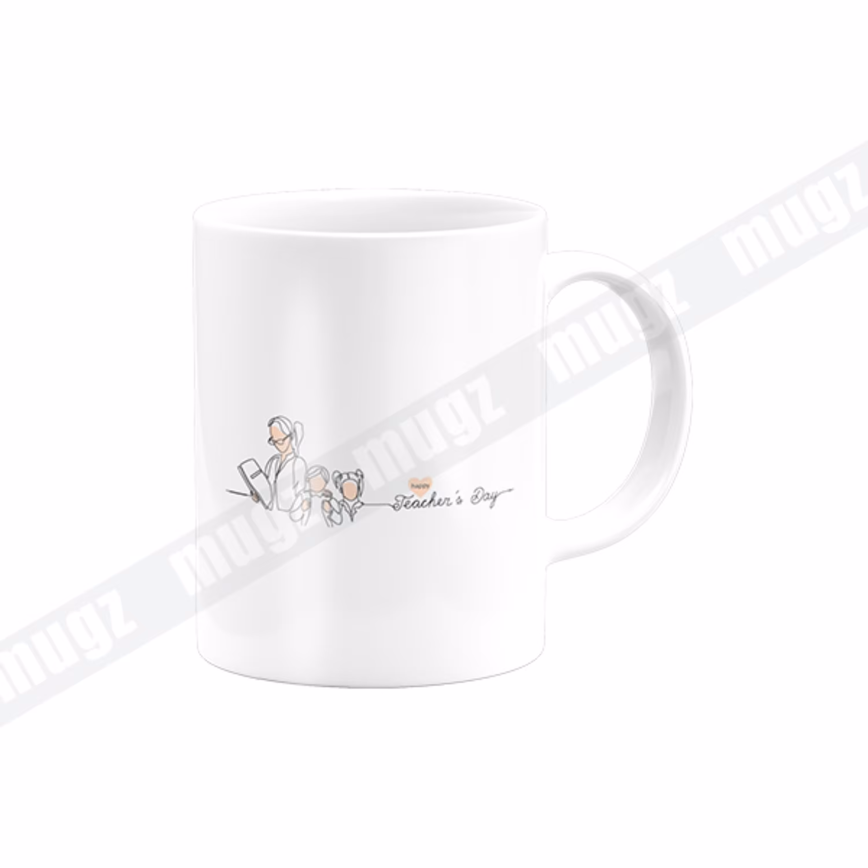 ماگ سرامیکی سفید طرح روز معلم کد 26