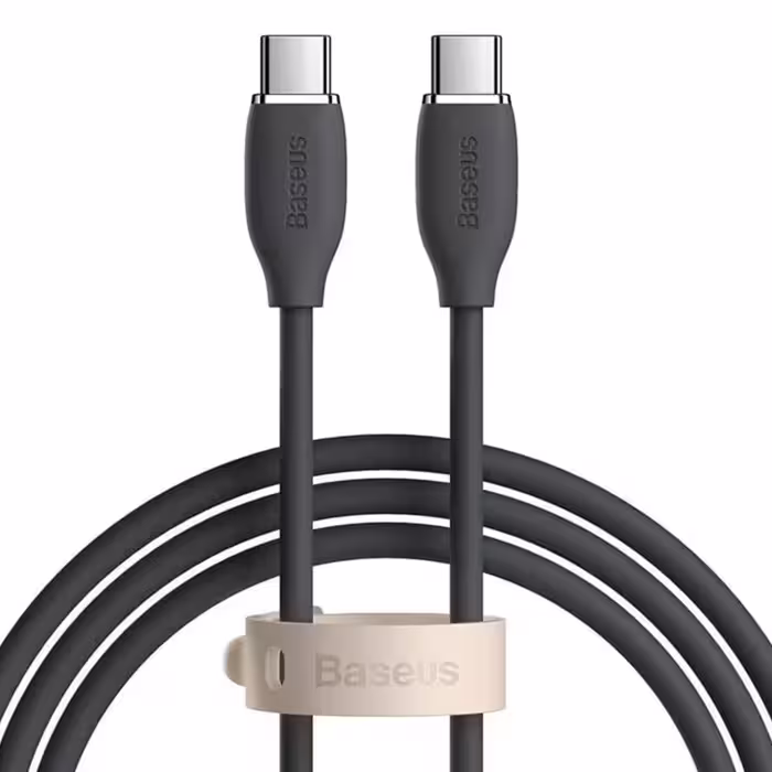 کابل USB-C باسئوس مدل JELLY LIQUID SILICA GEL 100W طول 2 متر