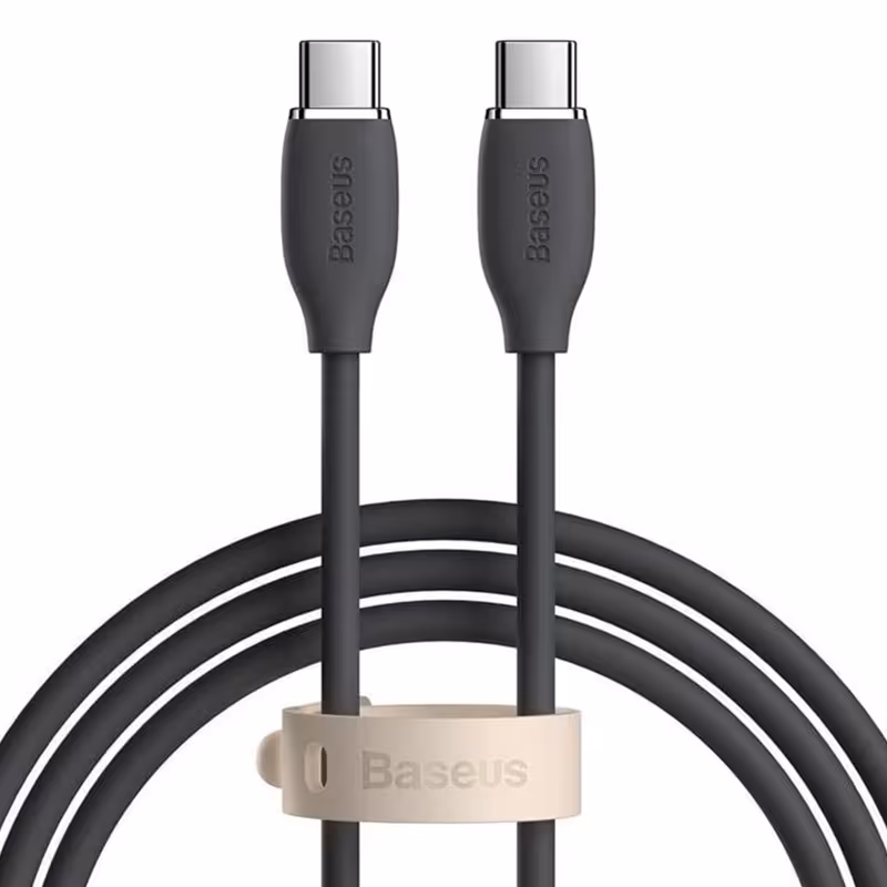 کابل USB-C باسئوس مدل JELLY LIQUID SILICA GEL 100W طول 2 متر
