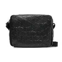 کیف شانه ای مشکی مردانه سیاه Monogram Soft Reportter 18 AOP Calvin Klein