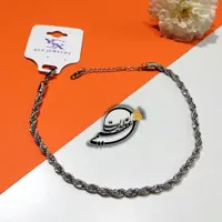 پابند پیچی ظریف برند YSX از جنس مس و روکش رادیوم رنگ ثابت بسیار با کیفیت کد 8956