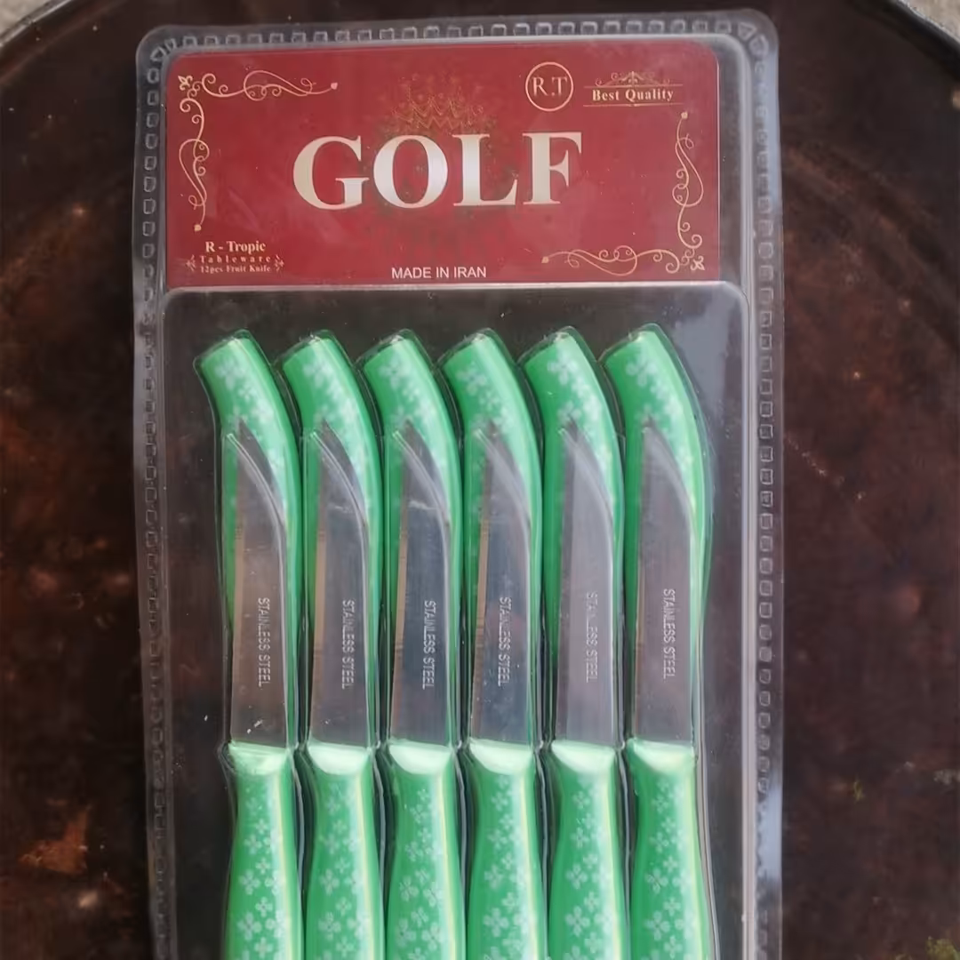 کارد میوه خوری مدل گلف 12 عددی 