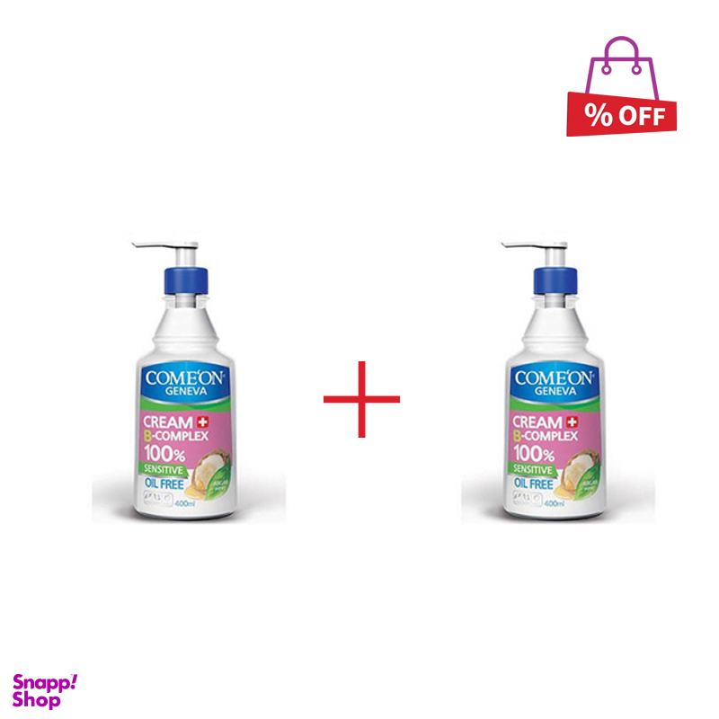 کرم مرطوب کننده کامان (Comeon) حاوی روغن آرگان حجم 400 میلی لیتر مجموعه 2 عددی