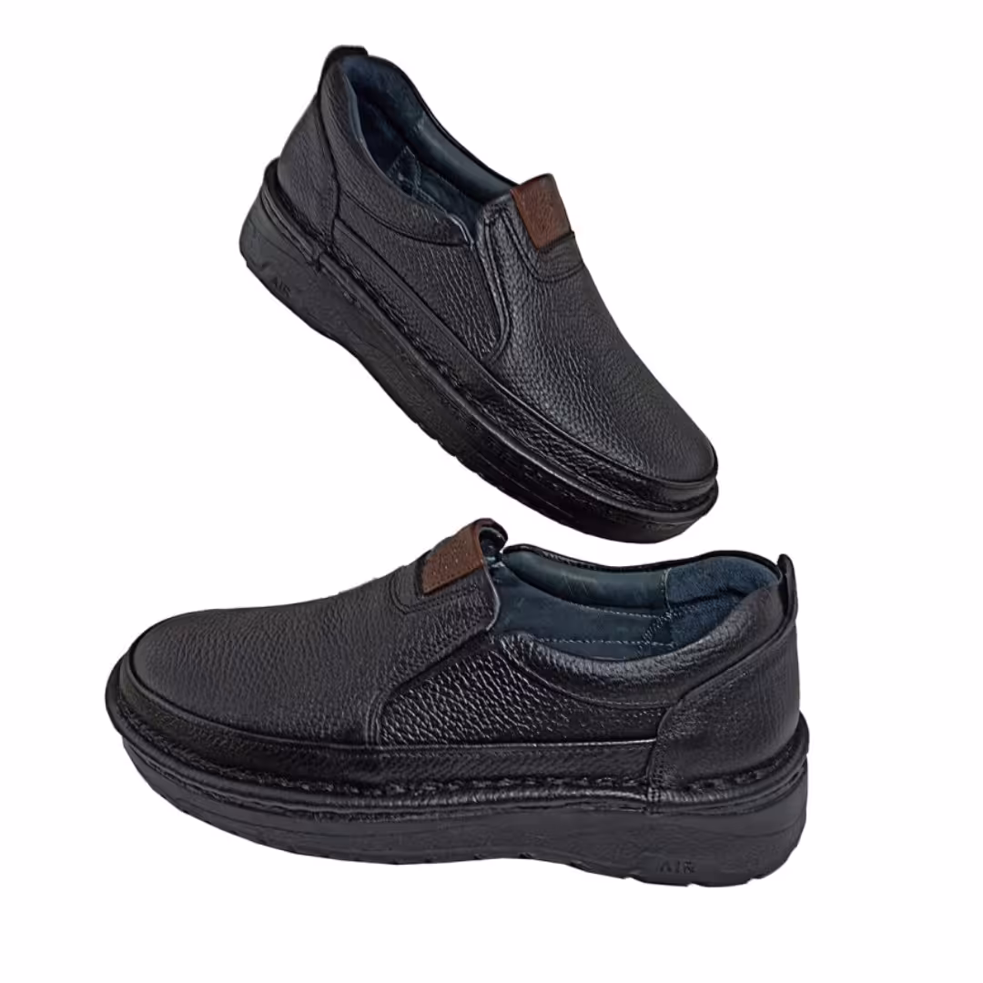 کفش طبی (ارسال رایگان) تمام چرم طبیعی تبریز با زیره تی پی یو دست دوز