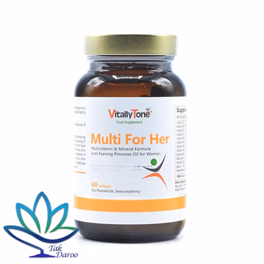 کپسول مولتی مخصوص بانوان ویتالی تون 60 عددی