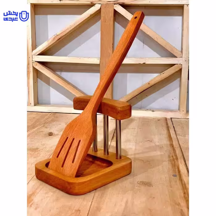 جا قاشقی ایستاده چوبی