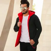 هودی مردانه Orp لبه خز ( قرمز)