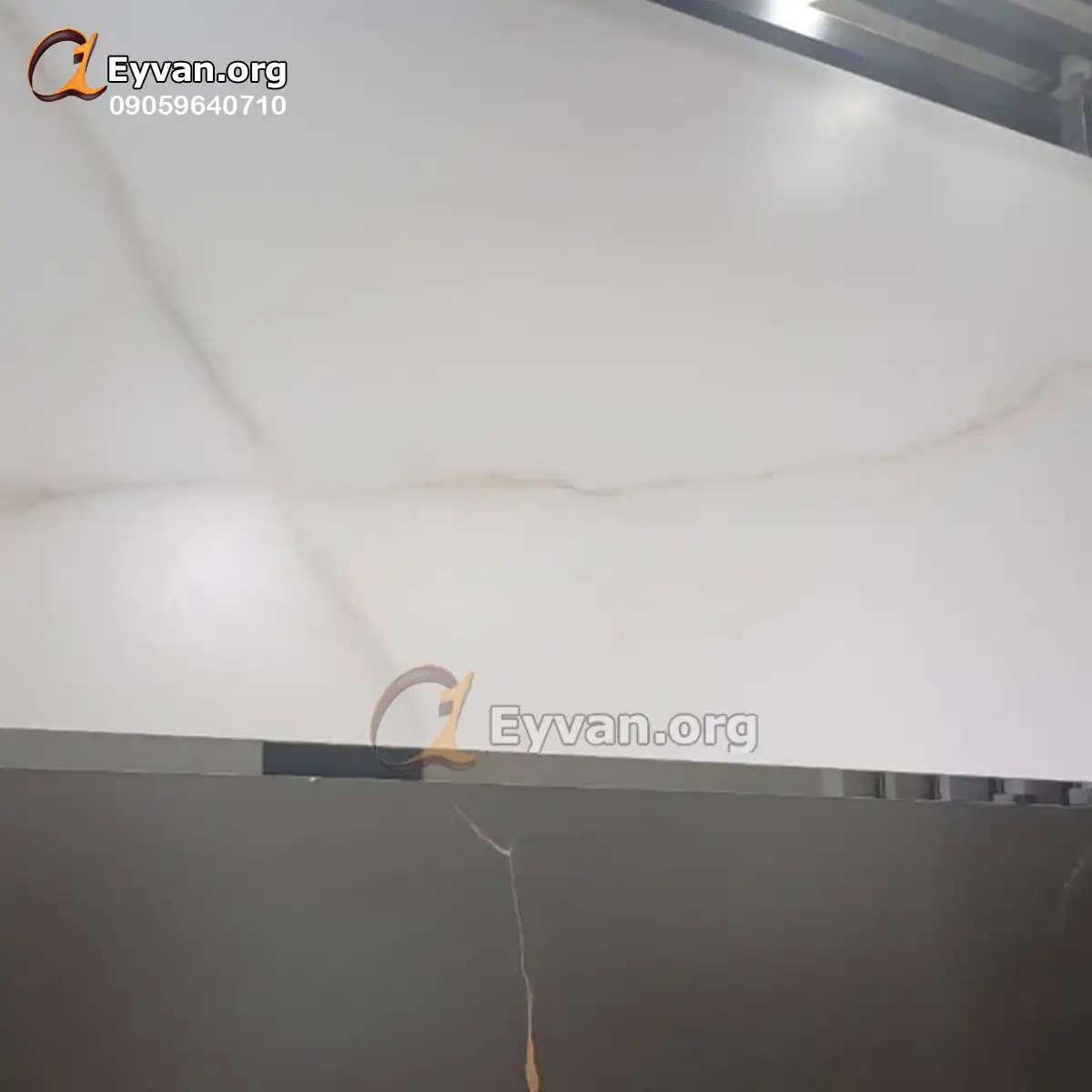 سرامیک پرسلان سفید رگه خاکستری 11405