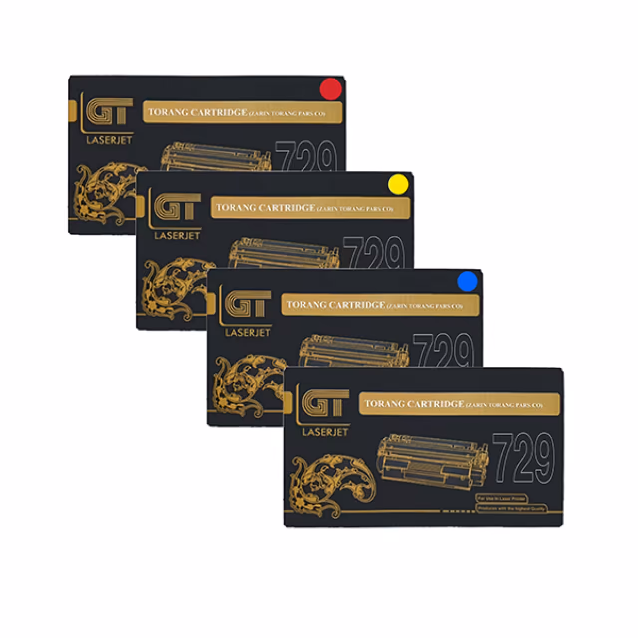 کارتریج تونر جی تی مدل 729 مجموعه 4 عددی