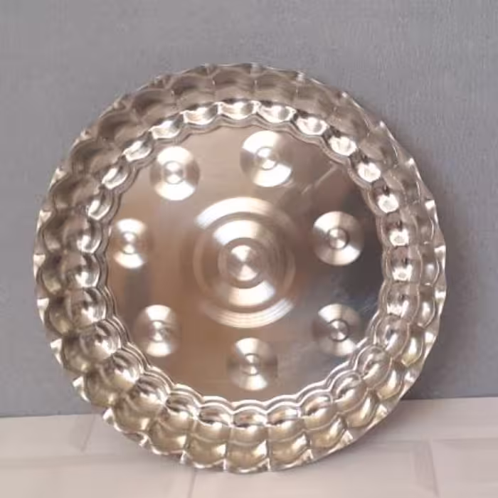 سینی سایز 30 طرح استیل   لبه کنگره ورق ضخیم با طرحی بسیار زیبا                