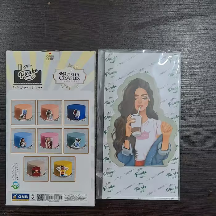عکس روی کیک فانتزی زنانه 4(3عددی )