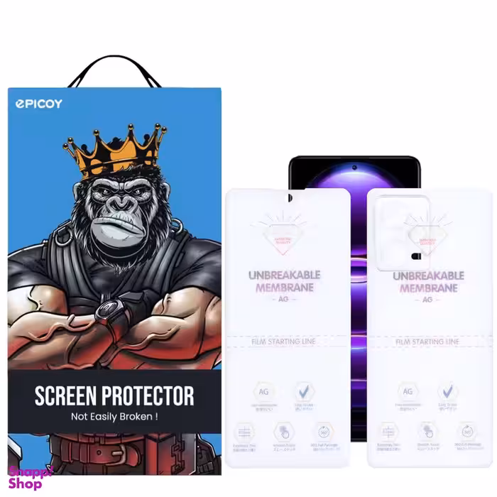 محافظ صفحه نمایش مات اپیکوی مدل Hydrogel-Matte مناسب برای گوشی موبایل شیائومی Redmi Note 12 Pro 5G به همراه محافظ پشت گوشی