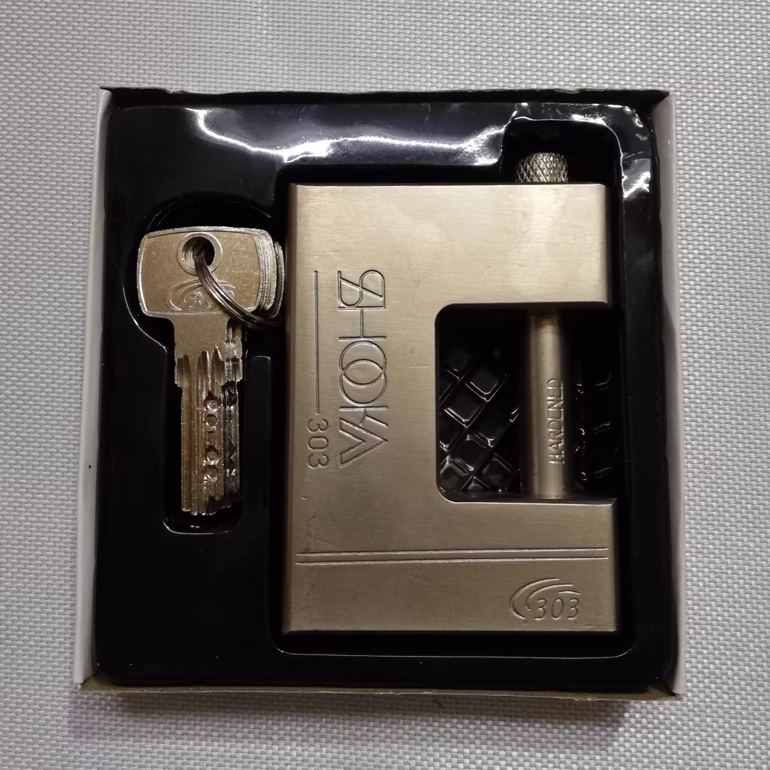 قفل کتابی فولادی سایز 94 کلید کامپیوتری شوکا