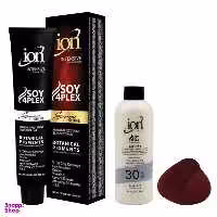 رنگ مو آیون (Ion) شماره 5.6 حجم 120 میلی‌لیتر رنگ قرمز گیلاسی + اکسیدان آیون (Ion) مدل 30vol نه درصدی حجم 180 میلی‌لیتر