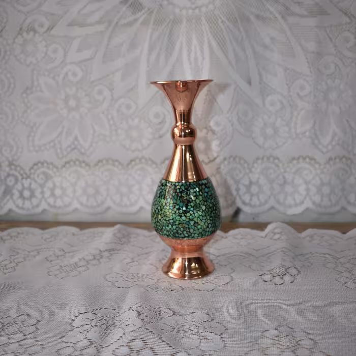 گلدان فیروزه کوبی 20 سانتی