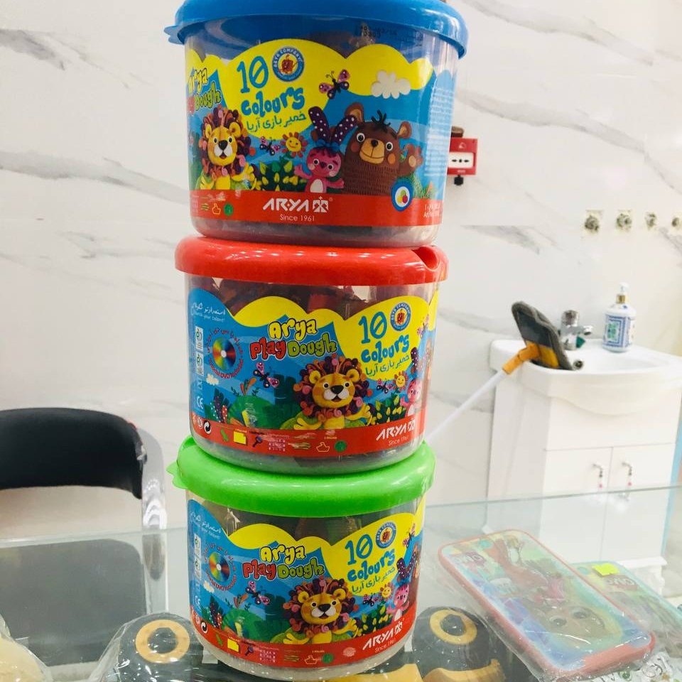 خمیر بازی 5 خمیره سطلی کوچک با وسایل