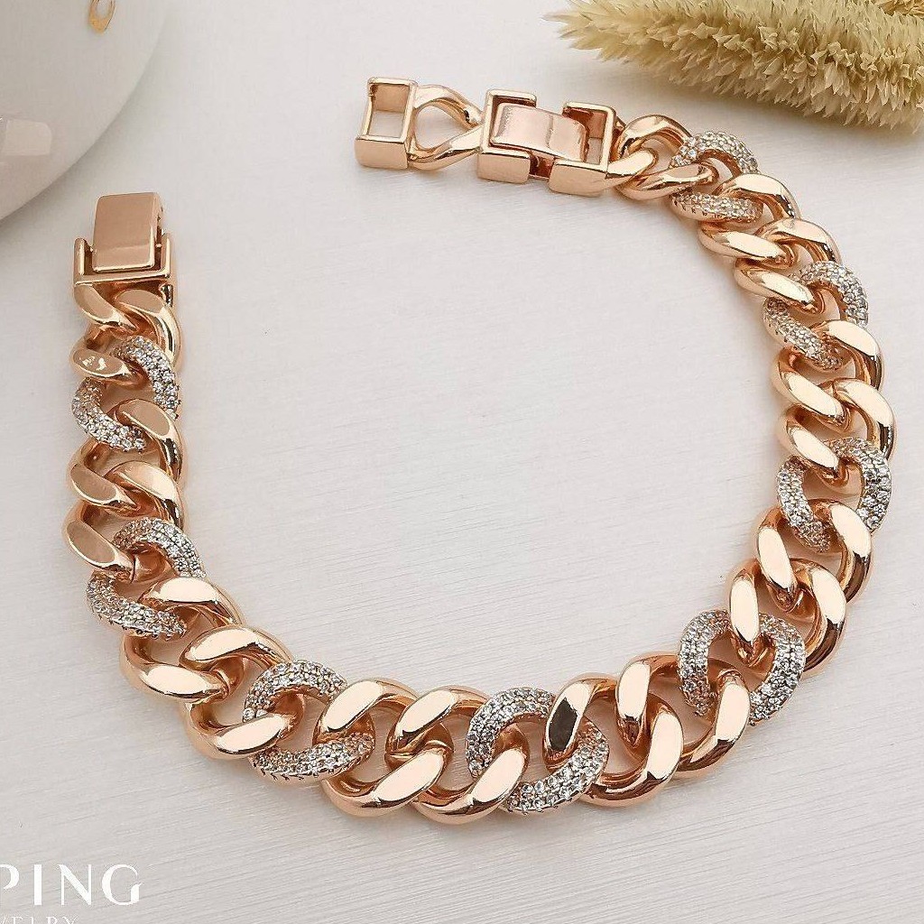 دستبند کارتیر  ژوپینگ با ظریف کاری فوق العاده زیبا و رنگ ثابت