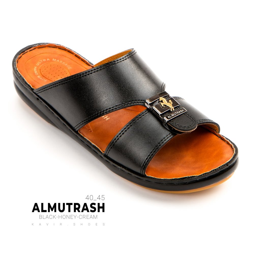 صندل عربی مردانه تخت دو رنگ المطراش سایز 40 تا 45