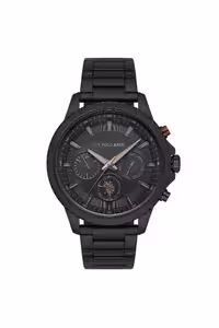 ساعت مشکی مردانه سیاه USPA1034 05 مچی اورجینال U.S. Polo Assn.