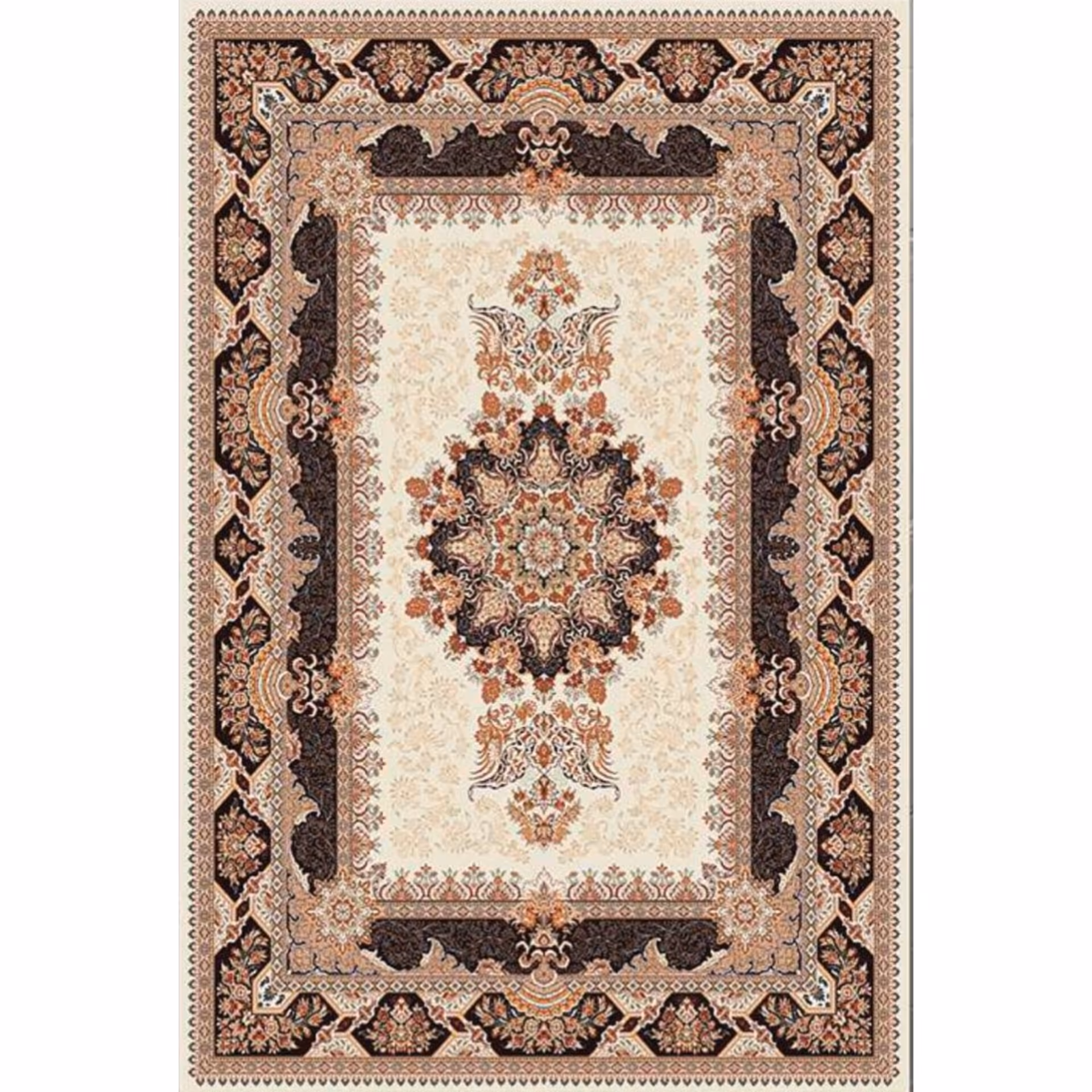 فرشینه مدرن طرح فرش،جنس مخمل هازان، سایز 4 متری ، مناسب برای سالن پذیرایی (کد h307)