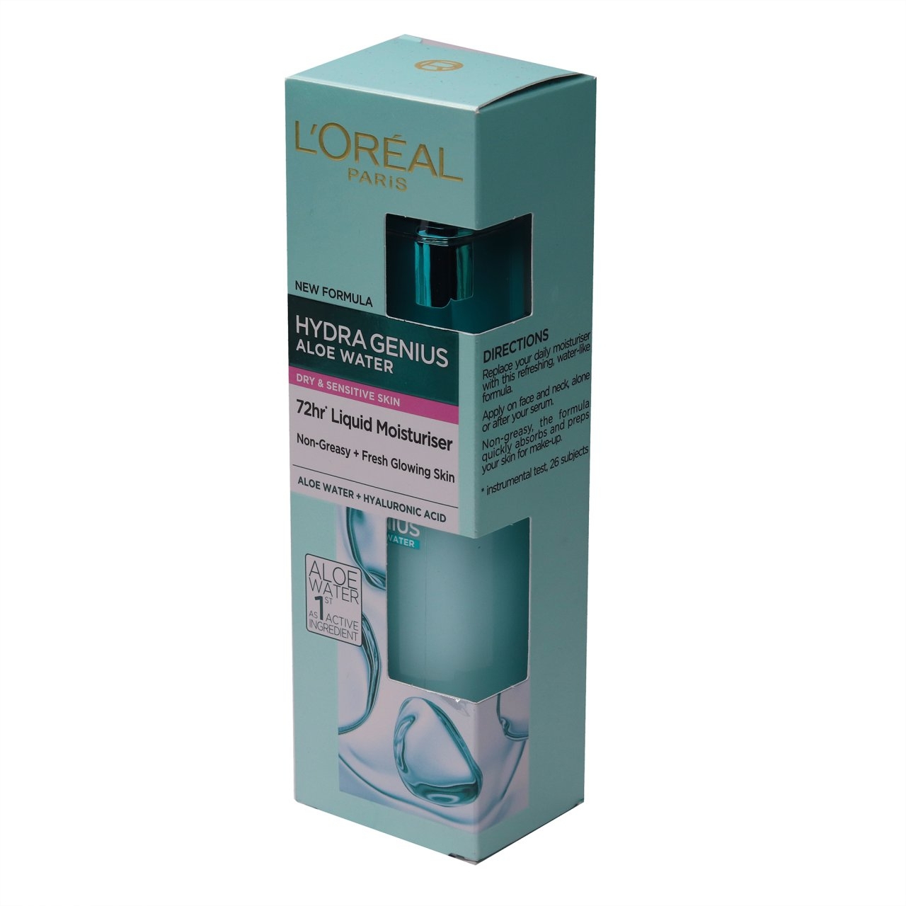 ژل آبرسان لورآل مدل hydra genius aloe water حجم 70 میلی لیتر