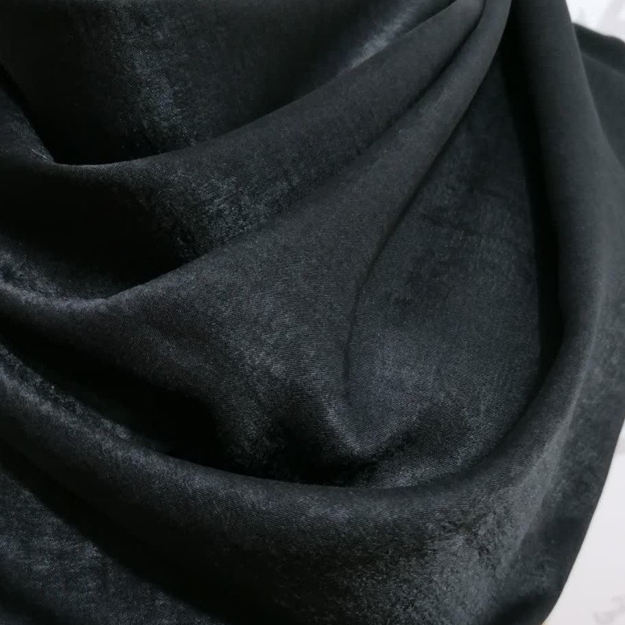 شال مجلسی مشکی کوپرا (ساتن ابریشم)
