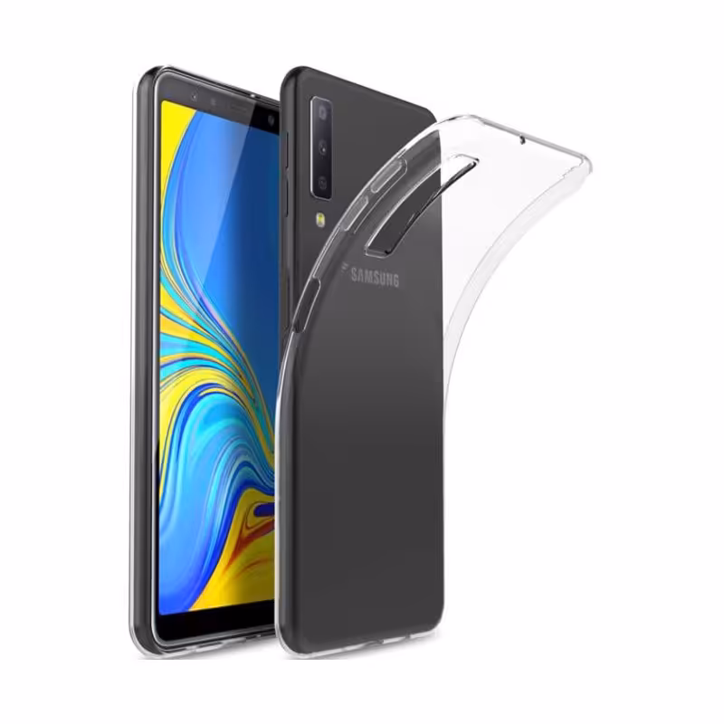 قاب و کاور موبایل سامسونگ ژله ای شفاف مناسب برای گوشی موبایل سامسونگ A7 2018