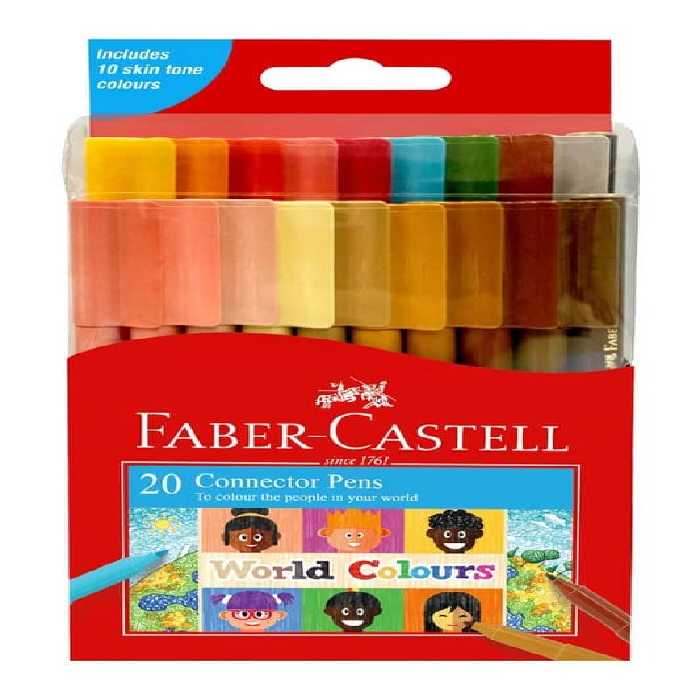 ماژیک در چسبان جعبه مقوایی و طلقی 20 رنگ رنگ پوست و رنگ های کلاسیک 155006