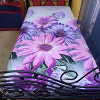 پتو ژله ای سنفیلا طرح بنفشه ابعاد 220 در 180