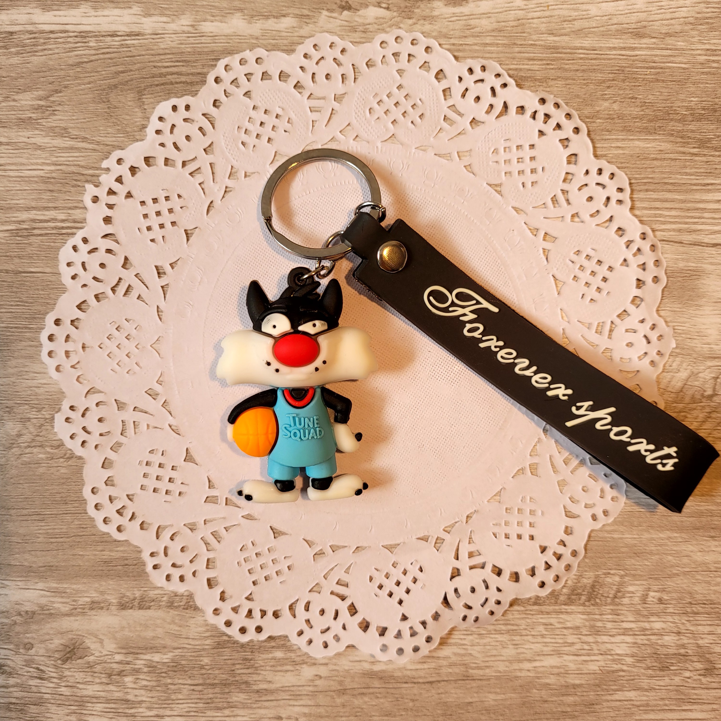 جاسوییچی (جاکلیدی) فانتزی جنس سیلیکونی طرح گربه بسکتبالیست