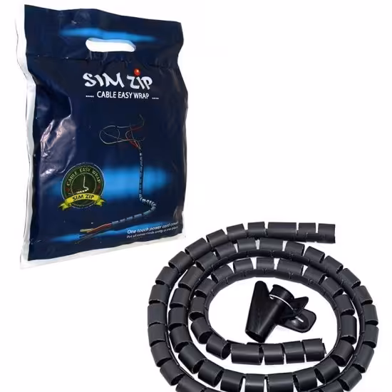 سیم جمع کن خرطومی 1.5 متر 16 میلیمتری پک نایلونی

